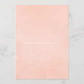 バラ金ゴールド及び赤面ピンクブライダルシャワーアドバイス アドバイスカード (裏面)