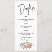 バラ金ゴールド及び赤面フローラ茶パーティー飲料 メニュー (正面)