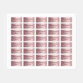 バラ金ゴールド名ガール ラベル (シート)