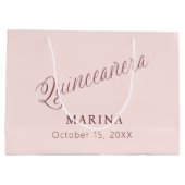 バラ金ゴールド名スクリプトキンセアニェラ ラージペーパーバッグ (裏面)