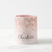 バラ金ゴールド名スクリプト マグカップ (中央)