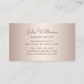 バラ金ゴールド唇(モノグラム化粧アーティスト付き) 名刺 (裏面)