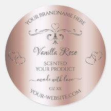 バラ金ゴールド商品ラベル銀可愛華美いハート