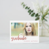 バラ金ゴールド大学院 | 卒業パーティー招待状 インビテーションポストカード (スタンド正面)