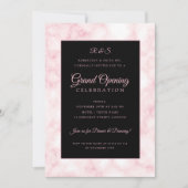 バラ金ゴールド大理企業の石グランドオープンブラック  招待状 (正面)