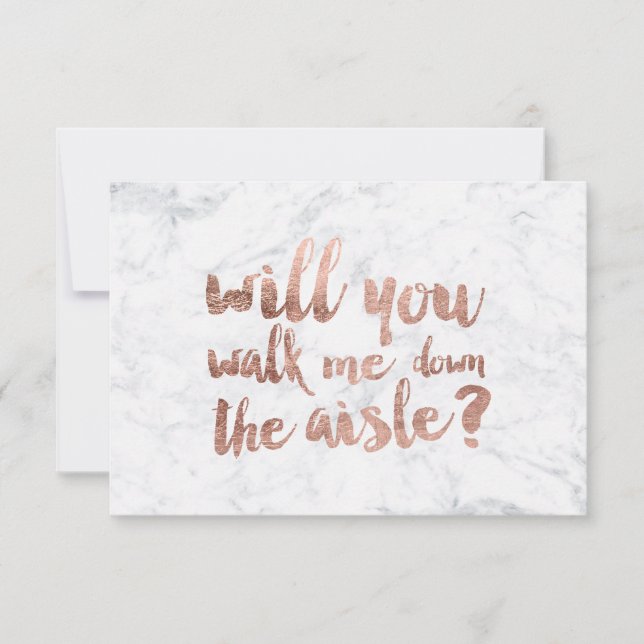 バラ金ゴールド大理石は通路を歩いてくれる (正面)