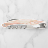 バラ金ゴールド大理石エレガントかわいらし ソムリエナイフ (裏面)