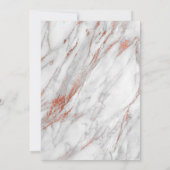 バラ金ゴールド大理石カトリック洗礼招待状 招待状 (裏面)