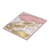 バラ金ゴールド大理石グリッターゲート タイル (側面)