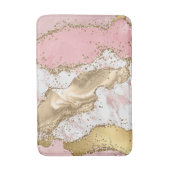 バラ金ゴールド大理石グリッターゲート バスマット (正面縦)