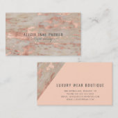 バラ金ゴールド大理石グレーブティックマネージャー 名刺 (正面/裏面)