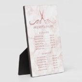 バラ金ゴールド大理石サロン価格メニュー フォトプラーク (側面)