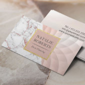 バラ金ゴールド大理石ジオメトリロータスイベント計画 名刺