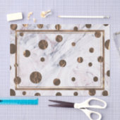 バラ金ゴールド大理石スワールブロンズ銅トレンディーパーティー 薄葉紙 (クラフト)