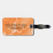 バラ金ゴールド大理石プリントモノグラはっきりしたム ラゲッジタグ (裏面横)