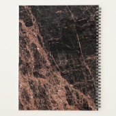 バラ金ゴールド大理石ヘアスタイリストアポイントメント帳 プランナー手帳 (裏面)