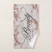バラ金ゴールド大理石美しい ハンドタオル (ハンドタオル)