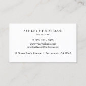 バラ金ゴールド大理石美しい 名刺 (裏面)