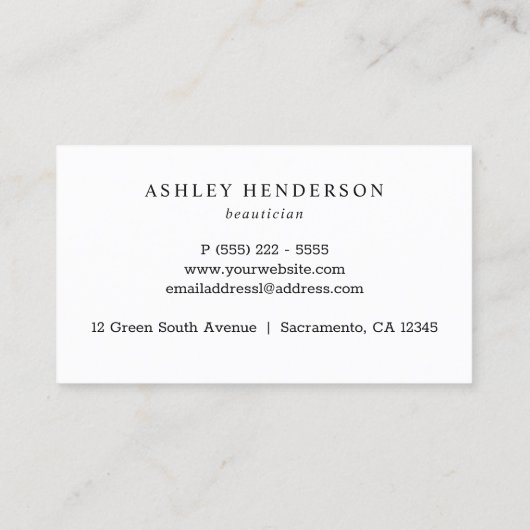 バラ金ゴールド大理石美しい 名刺 (裏面)