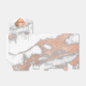 バラ金ゴールド大理石銅ハート16th結婚式の引き出物 フェイバーボックス (折り畳みなし)