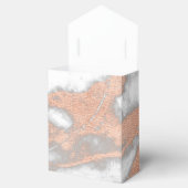 バラ金ゴールド大理石銅ハート16th結婚式の引き出物 フェイバーボックス (オープン)