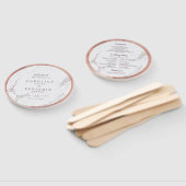 バラ金ゴールド大理石高級モダン結婚計画 ハンドファン (組立なし)