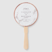 バラ金ゴールド大理石高級モダン結婚計画 ハンドファン (正面)