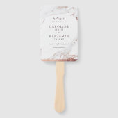 バラ金ゴールド大理石高級モダン結婚計画 ハンドファン (正面)