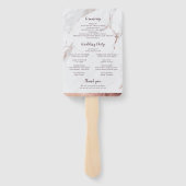 バラ金ゴールド大理石高級モダン結婚計画 ハンドファン (裏面)