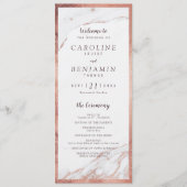 バラ金ゴールド大理石高級モダン結婚計画 プログラム (正面)