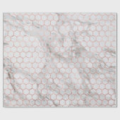 バラ金ゴールド大理石16進ラッピング紙ギフトラップ ラッピングペーパー (フラット)