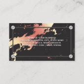 バラ金ゴールド大理石 |ねじ 名刺 (裏面)