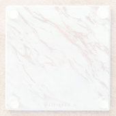 バラ金ゴールド大理石 ガラスコースター (裏面)