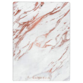 バラ金ゴールド大理石 クリップボード (裏面)