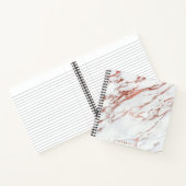 バラ金ゴールド大理石 ノートブック (内部)