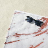 バラ金ゴールド大理石 ビーチタオル (インサイチュ)