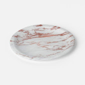 バラ金ゴールド大理石 ペーパープレート (アングル)