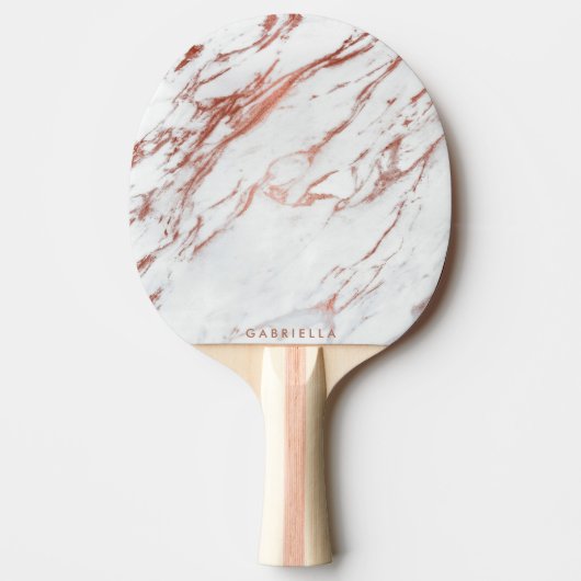 バラ金ゴールド大理石 卓球ラケット (正面)