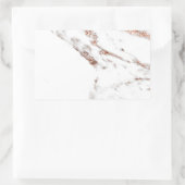 バラ金ゴールド大理石 長方形シール (バッグ)