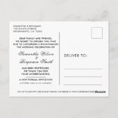 バラ金ゴールド大理結婚石の発表延期 ポストカード (裏面)