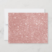 バラ金ゴールド女性のカーボーイベビーシャワー少女 サンキューカード (裏面)