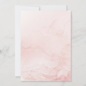 バラ金ゴールド女性誕生日 招待状 (裏面)