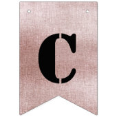 バラ金ゴールド婚約パーティバントフラグ バンティングフラッグ (第1の旗)