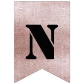 バラ金ゴールド婚約パーティバントフラグ バンティングフラッグ (第3の旗)