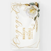 バラ金ゴールド婚約 横断幕 (縦)