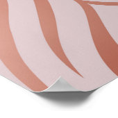 バラ金ゴールド孔雀の羽，ヴィンテージ ポスター (角)