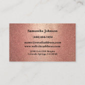 バラ金ゴールド実在鍵Estate Broker名刺 名刺 (裏面)