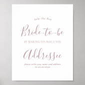 バラ金ゴールド封筒アドレスシャワー記号 ポスター (正面)