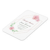 バラ金ゴールド幾何学フローラブライダルシャワー マグネット (左側)