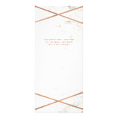 バラ金ゴールド幾何学大理石価格リストサービス ラックカード (裏面)